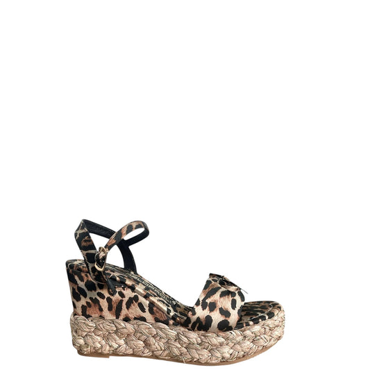 Sandali con zeppa donna "Giancarlo Paoli" Art.591 Collezione Primavera/Estate 2026 - Leopardato