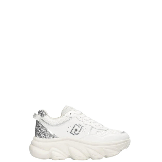 Sneakers donna "Liu Jo" Steffy 01 Collezione Primavera/Estate 2026 - Bianco e Argento