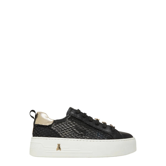 Sneakers donna "Patrizia Pepe" PPJ308 Collezione Primavera/Estate 2026 - Nero e oro