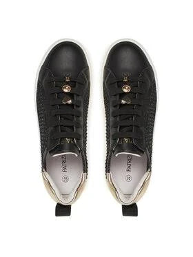 Sneakers donna "Patrizia Pepe" PPJ308 Collezione Primavera/Estate 2026 - Nero e oro
