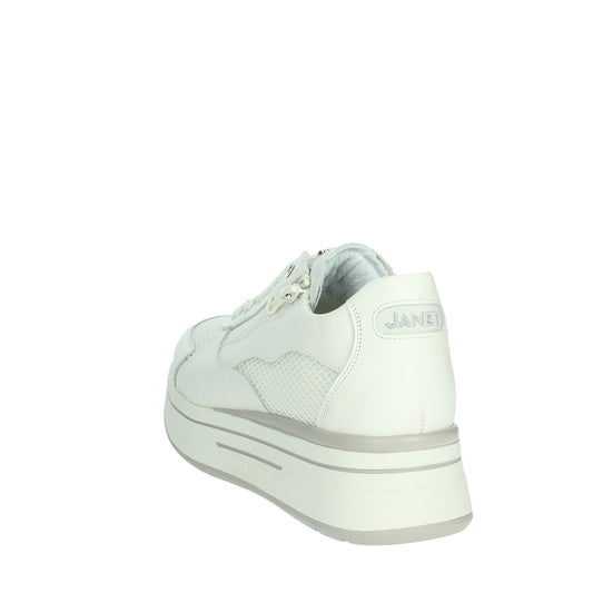 Sneakers donna "Janet & Janet" J-021 Collezione Primavera/Estate 2026 - Bianco e Grigio