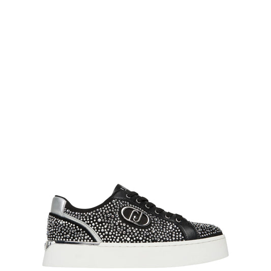 Sneakers donna "Liu Jo" Pretty 06 Collezione Autunno/Inverno - Nero e Argento