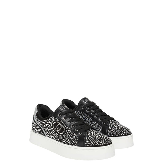 Sneakers donna "Liu Jo" Pretty 06 Collezione Autunno/Inverno - Nero e Argento