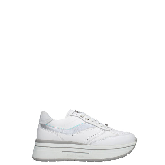 Sneakers donna "Janet & Janet" J-020 Collezione Primavera/Estate 2026 - Bianco e Argento