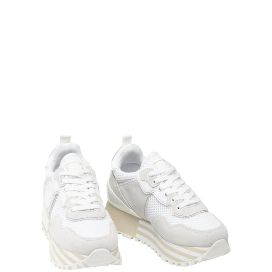 Sneakers donna "Liu Jo" Maxi Wonder 01 BA5013 Collezione Primavera/Estate 2026 - Bianco e Grigio