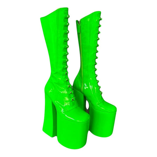 Stivali donna "Marc Jacobs" MJ17001.002 Collezione Autunno/Inverno 2025/2026 - Verde Fluo