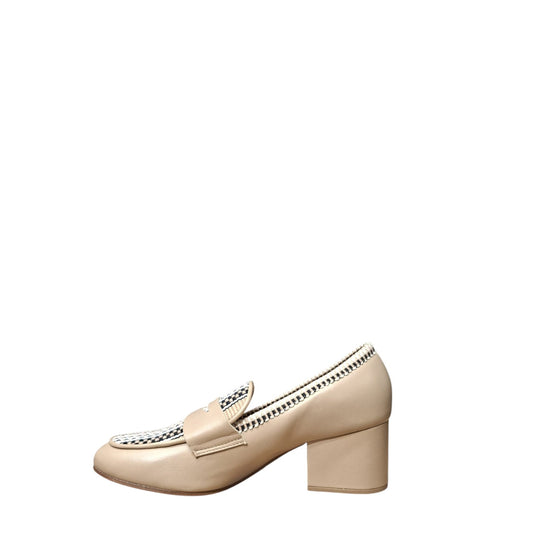 Mocassini con tacco donna "Antolina Paris" GERALDINE.080 Collezione Autunno/Inverno 2025/2026 - Camel Multi