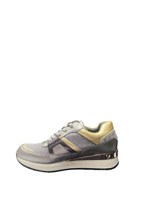 Sneakers donna "LIU-JO" CONNIE 17 Collezione Autunno/Inverno 2025/2026 - Grigio e argento