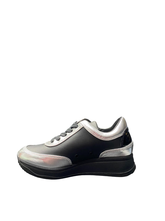 Sneakers donna "Rucoline" AUDREY 1304 A BARDOLINO LAM Collezione Autunno/Inverno 2025/2026 - Nero e argento