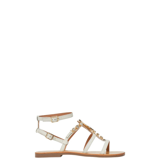 Sandali donna "Patrizia Pepe" PPJ329 Collezione Primavera/Estate 2026 - Bianco e Platino