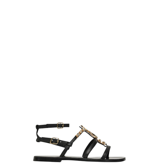 Sandali donna "Patrizia Pepe" PPJ329 Collezione Primavera/Estate 2026 - Nero e Platino