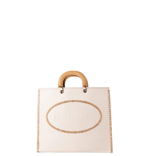 Borsa a mano donna "Dubeliè" Fenice CS36 Collezione Primavera/Estate 2026 con tracolla - Beige e Nude