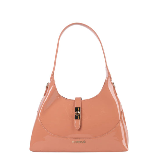 Borsa donna a spalla e tracolla "Dubeliè" Selena CS32 Collezione Primavera/Estate 2026 - Pesca