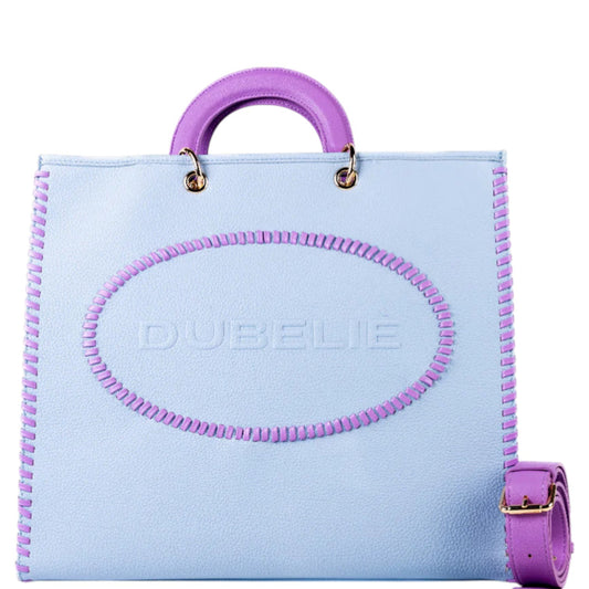 Borsa donna a mano e tracolla "Dubeliè" Fenice CS36 Collezione Primavera/Estate 2026 - Indaco e Lilla
