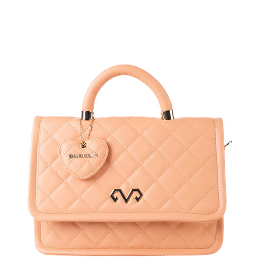 Borsa donna a mano e tracolla "Dubeliè" Dea CS08 Collezione Primavera/Estate 2026 - Salmone