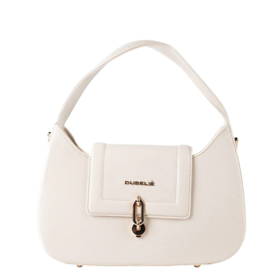 Borsa donna a mano e tracolla"Dubeliè" Giselle CS-33 Collezione Primavera/Estate 2026 - Panna
