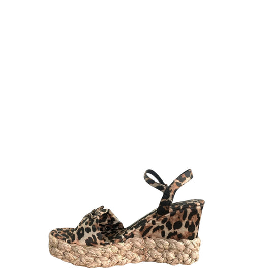 Sandali con zeppa donna "Giancarlo Paoli" Art.591 Collezione Primavera/Estate 2026 - Leopardato