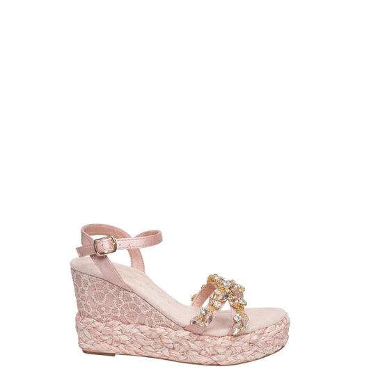 Sandali con zeppa donna "Giancarlo Paoli" Art.593 Collezione Primavera/Estate 2026 - Rosa
