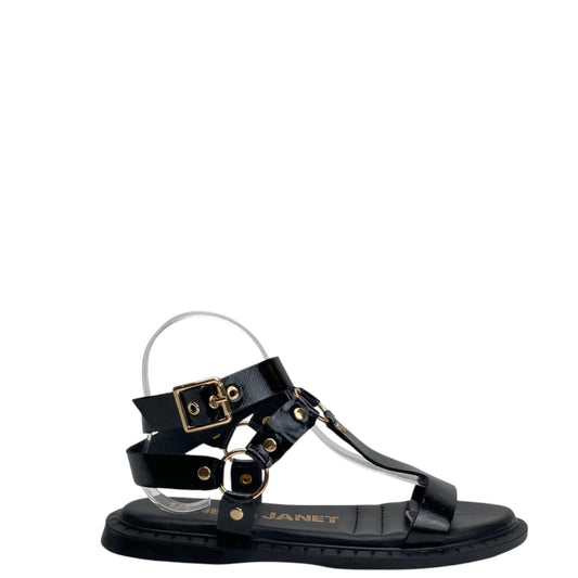Sandali donna "Janet&Janet" J-140 Juliette Collezione Primavera/Estate 2026 naplak - Nero
