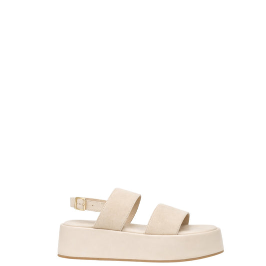 Sandali donna "Janet&Janet" J-121 Collezione Primavera/Estate 2026 in suede - Beige