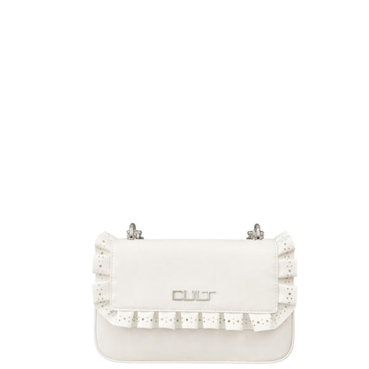 Borsa donna a spalla e tracolla"Cult" Yoko X06.001 fori Collezione Primavera/Estate 2026 - Crema