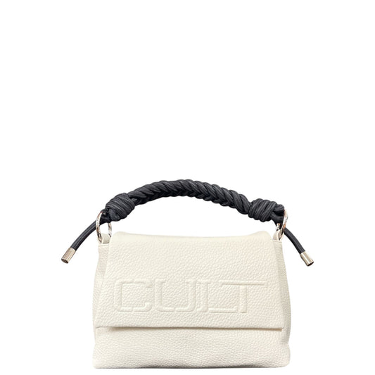 Borsa donna a mano e tracolla"Cult" Beth X35.001 Collezione Primavera/Estate 2026 - Crema