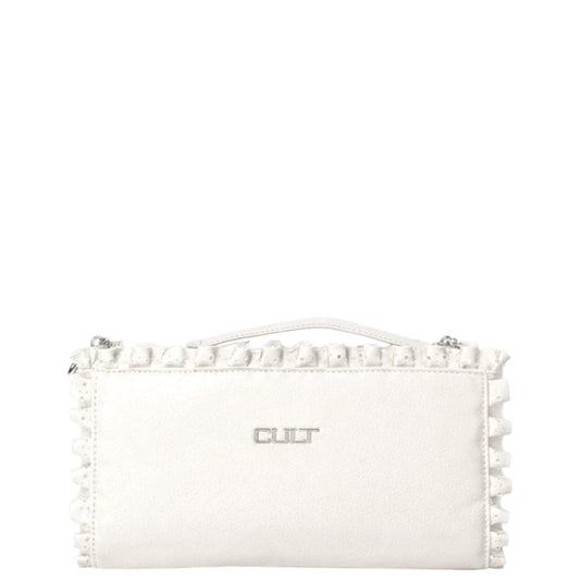 Borsa donna a spalla "Cult" Yoko X06.003 fori Collezione Primavera/Estate 2026 - Crema