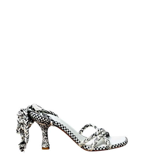 Sandali donna "Antolina" EUNICE.038 Collezione Primavera/Estate 2026 - Crema e Nero