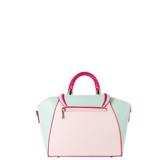 Borsa donna a mano e tracolla "Dubeliè" Ginevra CS18 Collezione Primavera/Estate 2026 - Rosa Multi