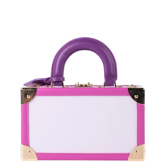 Borsa donna a mano e tracolla "Dubeliè" Cathy CS01 Collezione Primavera/Estate 2026 - Lilla Multi