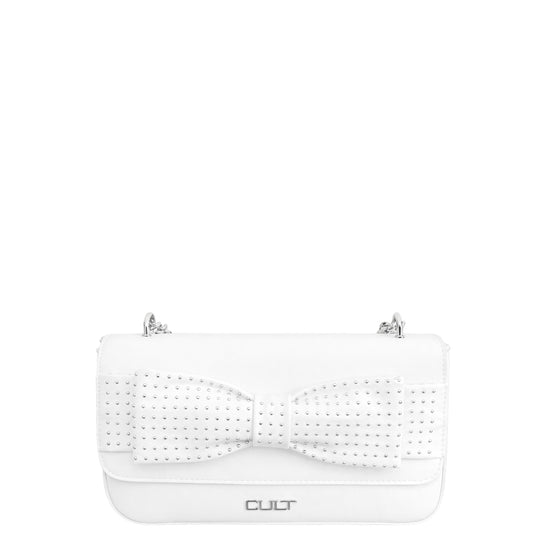 Borsa donna a spalla e tracolla "Cult" Billie X40.004 Collezione Primavera/Estate 2026 - Bianco