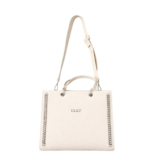 Borsa donna a mano e tracolla "Cult" Kim X34.007 Collezione Primavera/Estate 2026 - Crema