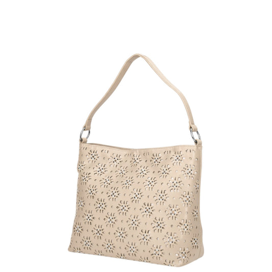 Borsa donna a spalla e tracolla "Cult" Nina X41.003 Collezione Primavera/Estate 2026 - Sabbia