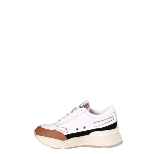 Sneakers Donna “Rucoline” R-Evolve 4437 Soft Box Snake Collezione Primavera/Estate 2026 – Bianco e Cuoio