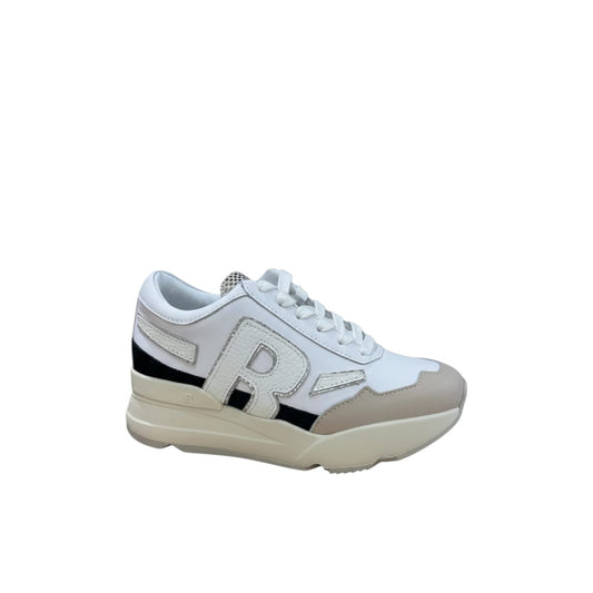 Sneakers Donna “Rucoline” R-Evolve 4437 Soft Box Snake Collezione Autunno/Inverno 2025/2026 – Bianco e Sabbia