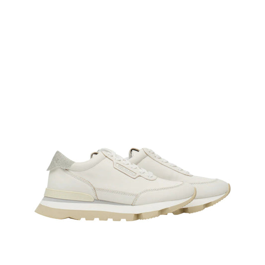 Sneakers donna "Rucoline" Akiko 2260 Pamplona Lux Collezione Autunno/Inverno 2025/2026 - Bianco e argento