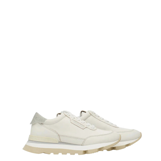 Sneakers donna "Rucoline" Akiko 2260 Pamplona Lux Collezione Primavera/Estate 2026 - Bianco e argento
