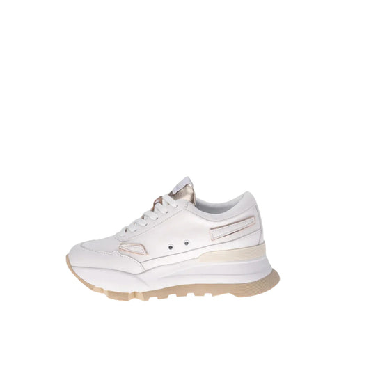 Sneakers donna "Rucoline" Aki 304 Pamplona Lam Collezione Autunno/Inverno 2025/2026 - Bianco e Oro