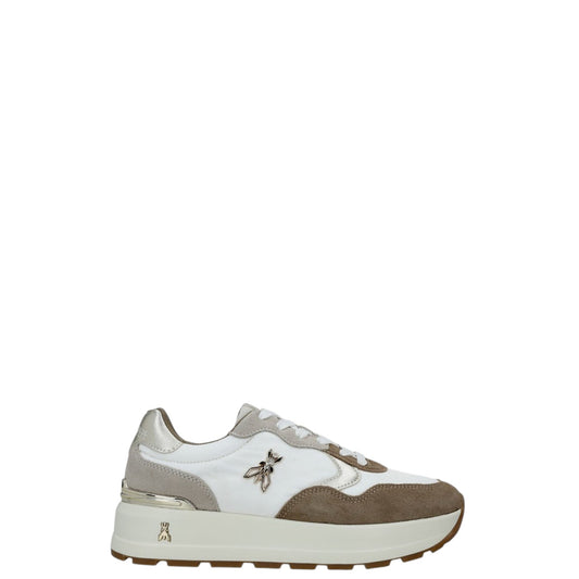 Sneakers donna "Patrizia Pepe" PPJ919 Collezione Autunno/Inverno - Fango Tortora e Bianco